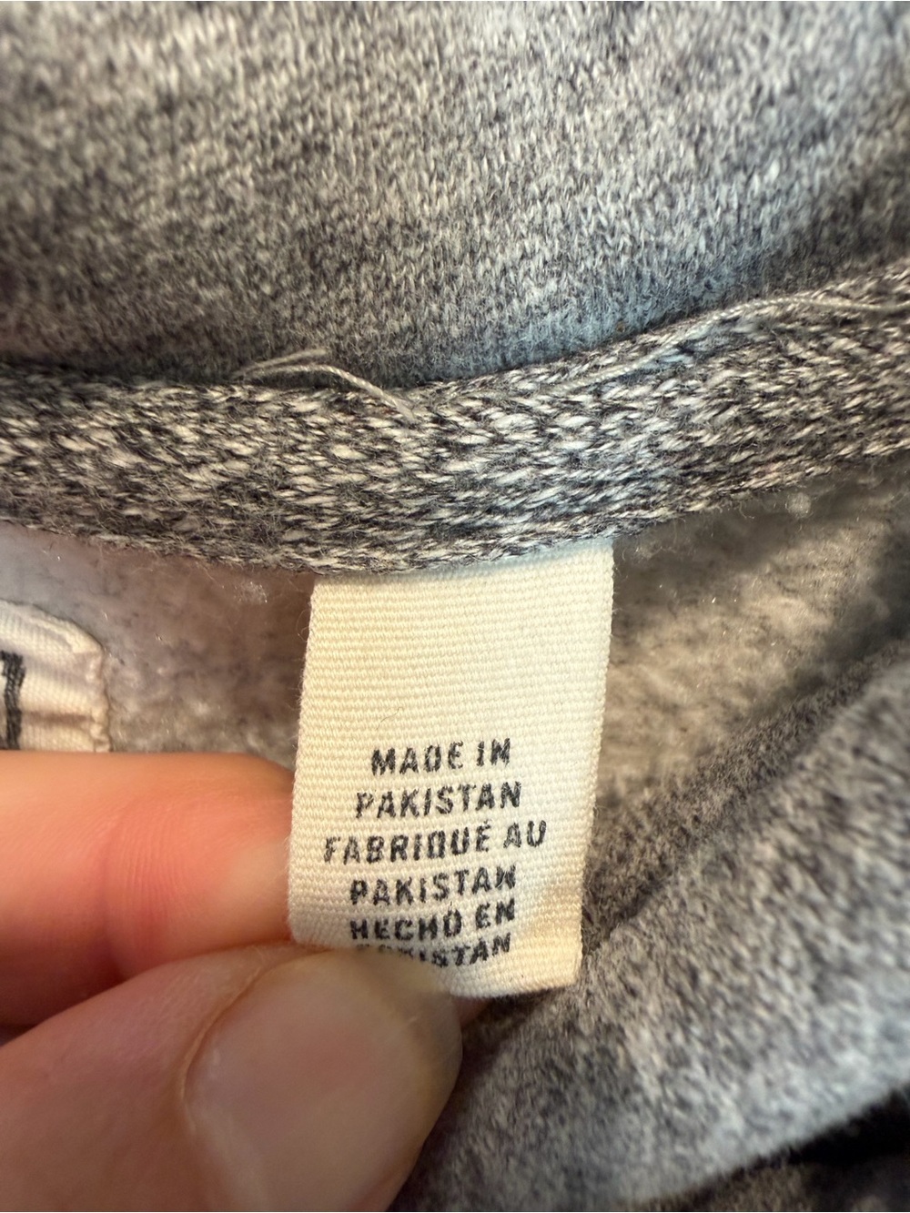 Illinois Gray Cropped Hoodie with Orange Logo - Picture 3 of 9